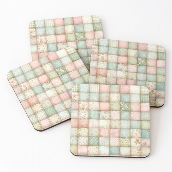 Item preview, Spring Colored Patchwork Quilt Pattern designed and sold by PinUpPizzazz.
