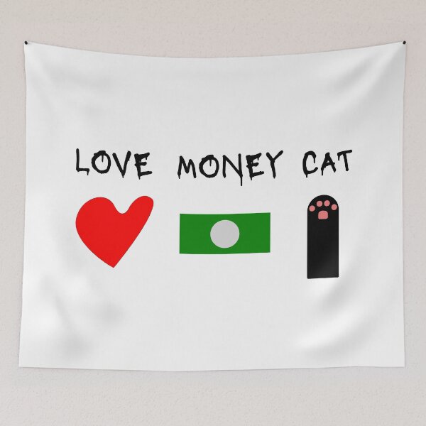 Item preview, Love Money and Cat, Cute Aesthetic designed and sold by cutenesss.