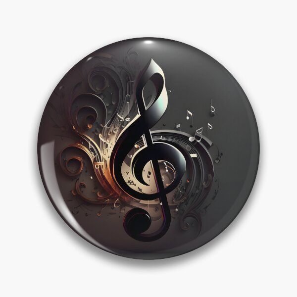 Aperçu de l'œuvre Art de la clé de sol sombre créée et vendue par Melodic-Designs.