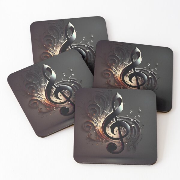 Item preview, Dark Treble Clef Art designed and sold by Melodic-Designs.