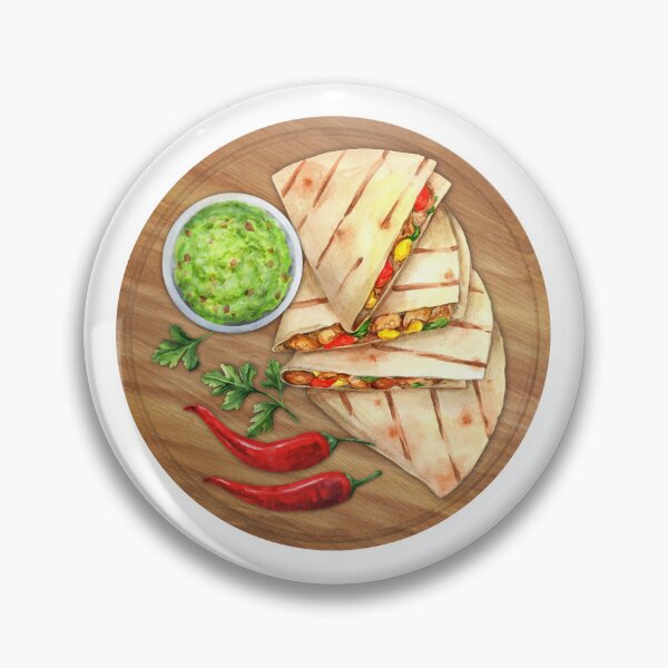 Item preview, Quesadilla With Chicken Corn And Pepper Watercolor designed and sold by BurchardWiley.
