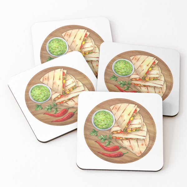 Item preview, Quesadilla With Chicken Corn And Pepper Watercolor designed and sold by BurchardWiley.