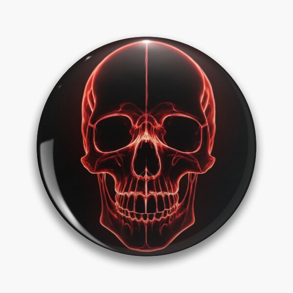 Item preview, Red Neon Skull  designed and sold by DotsAndDesigns.