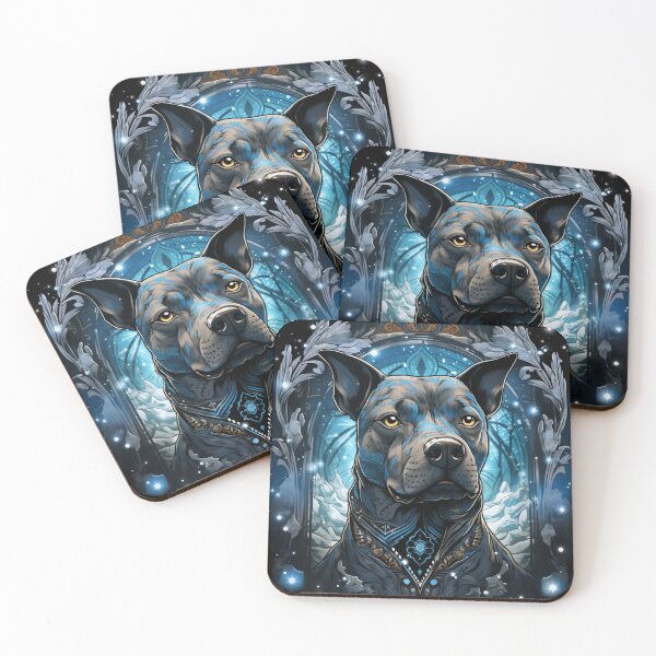 Item preview, Celestial Blue Nose Staffy designed and sold by Nocturne  Paws.