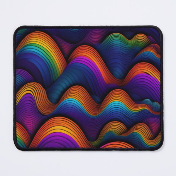 Item preview, Trippy Colorful Wave Patterns designed and sold by TheDarkWardrobe.