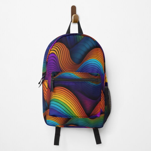 Item preview, Trippy Colorful Wave Patterns designed and sold by TheDarkWardrobe.