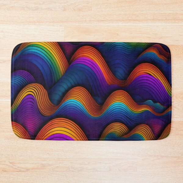 Item preview, Trippy Colorful Wave Patterns designed and sold by TheDarkWardrobe.