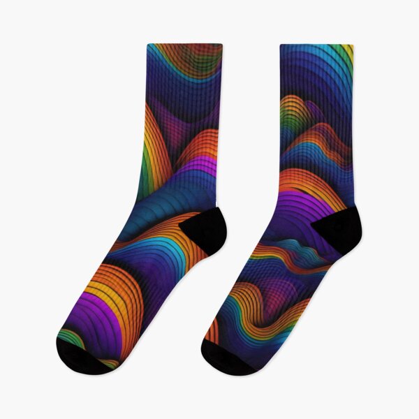 Item preview, Trippy Colorful Wave Patterns designed and sold by TheDarkWardrobe.