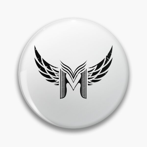 Item preview, Letter "M" vintage, vector wings Logo, Alphabet M, Name Start with M, M Logo, letter M design,  designed and sold by deluxelion.