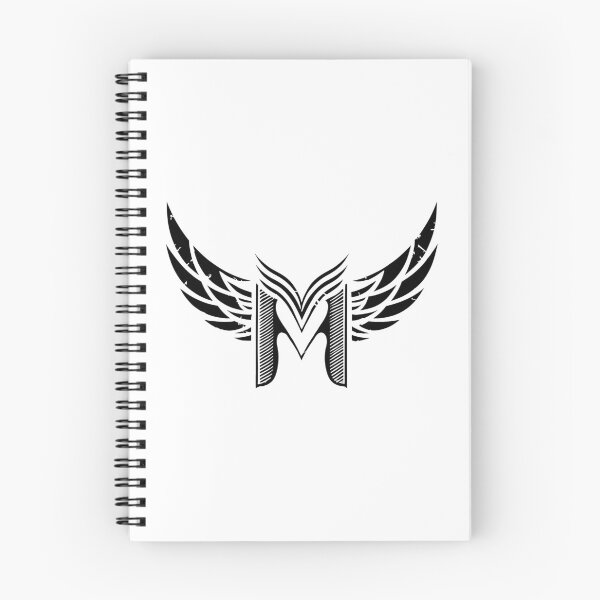 Item preview, Letter "M" vintage, vector wings Logo, Alphabet M, Name Start with M, M Logo, letter M design,  designed and sold by deluxelion.