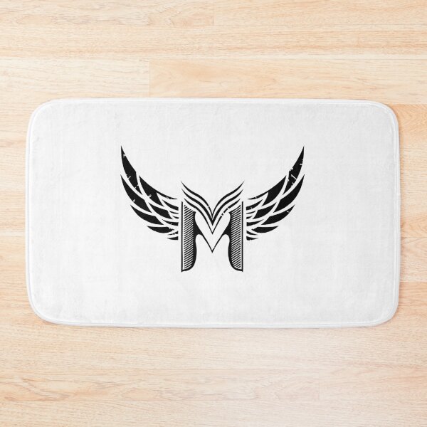 Item preview, Letter "M" vintage, vector wings Logo, Alphabet M, Name Start with M, M Logo, letter M design,  designed and sold by deluxelion.