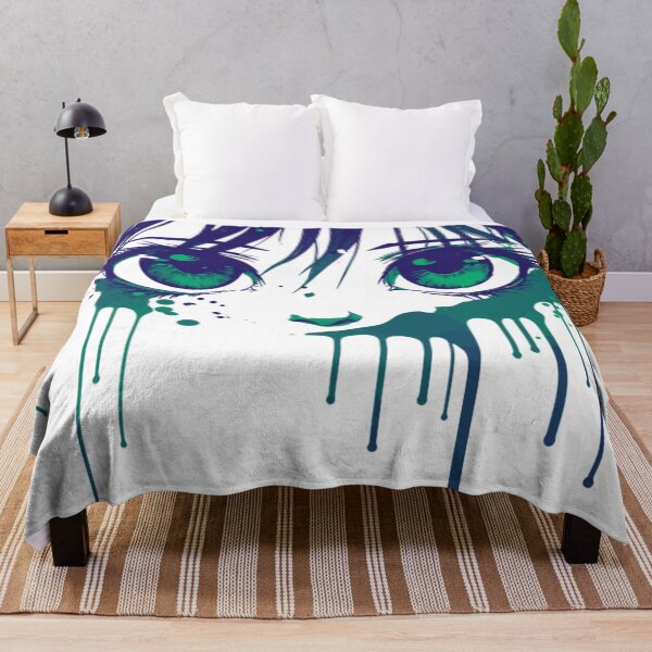 Item preview, Manga Eyes - Green and Purple designed and sold by KapowStickers.