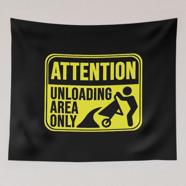 Item preview, Unloading Area Only designed and sold by MarkMySign.