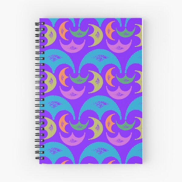 Item preview, Colorful Half-Moon Seamless Pattern designed and sold by LZenDesigns.