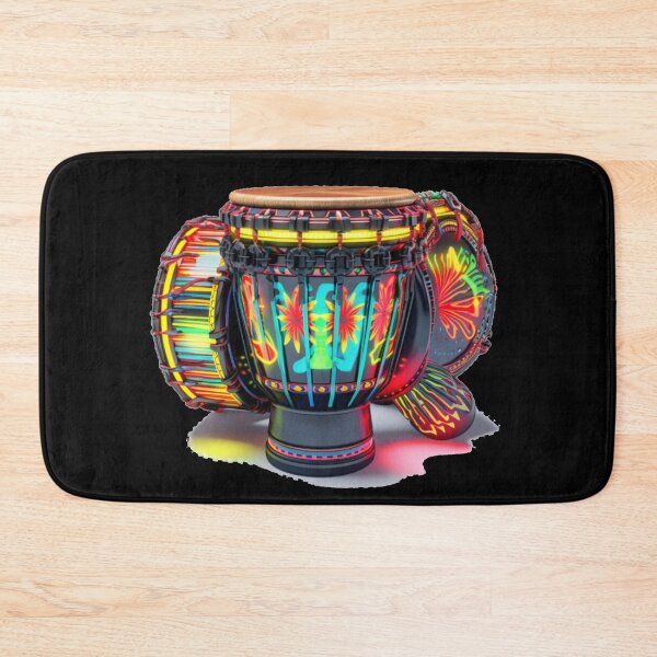 Item preview, African Drum Art in Neon Colors (Series 2) designed and sold by MugsNstuff Live Love Create!.