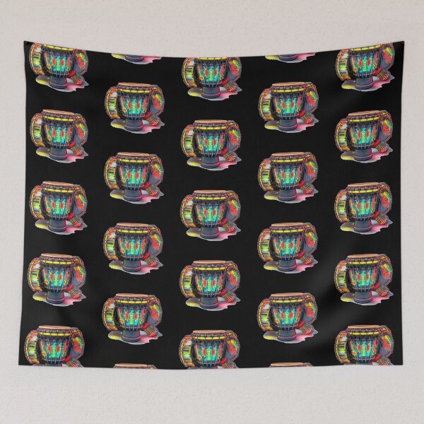 Item preview, African Drum Art in Neon Colors (Series 2) designed and sold by MugsNstuff Live Love Create!.