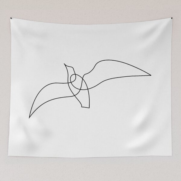 Item preview, Bird - one line art designed and sold by addillum.