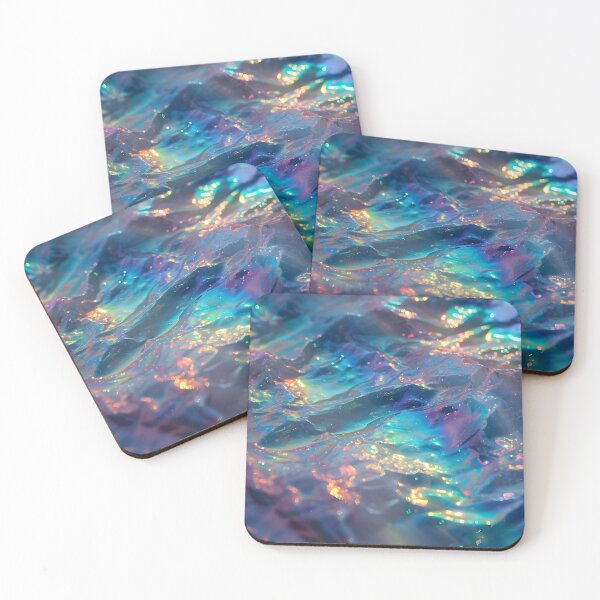 Item preview, Sparkling Blue Rainbow Waves designed and sold by dinaaaaaah.