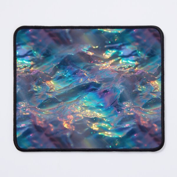 Item preview, Sparkling Blue Rainbow Waves designed and sold by dinaaaaaah.