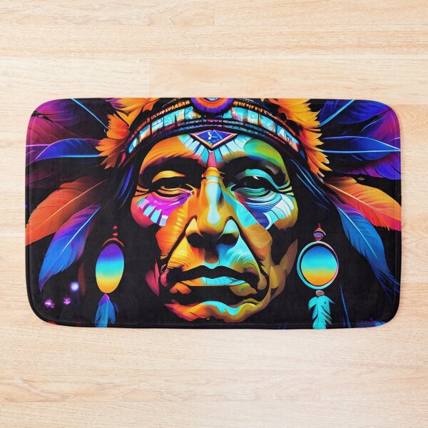 Item preview, Psychedelic Native American Man designed and sold by TheArtOfPat.