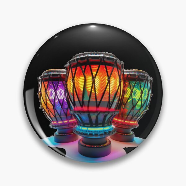 Item preview, African Drum Art in Neon Colors (Series 3) designed and sold by MugsNstuff Live Love Create!.