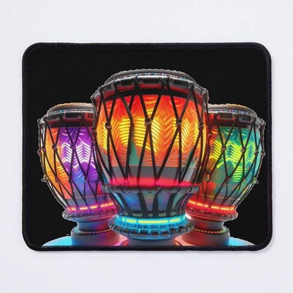 Item preview, African Drum Art in Neon Colors (Series 3) designed and sold by MugsNstuff Live Love Create!.