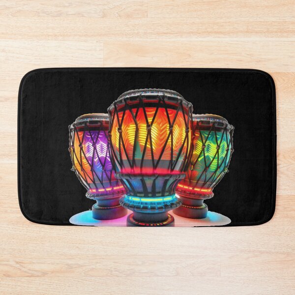 Item preview, African Drum Art in Neon Colors (Series 3) designed and sold by MugsNstuff Live Love Create!.