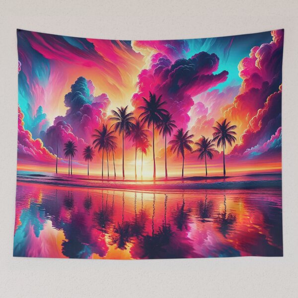 Item preview, Surreal Sunset at Miami Beach designed and sold by FIYARO.