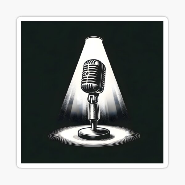 Item preview, Singin' in the Spotlight - Vintage Microphone designed and sold by Melodic-Designs.