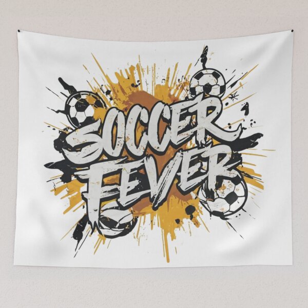 Item preview, Soccer Fever Soccer Football Sports Match Cool Good Looking Fever Painting Playing Sportsperson designed and sold by warlifashion.