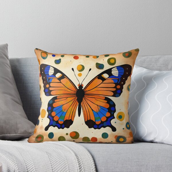 Artikelvorschau, Expressionistischer Pfauenschmetterling mit Tupfenmuster entworfen und verkauft von RosyCorner.