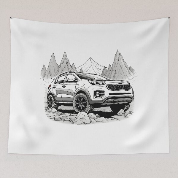 Item preview, Kia Sportage in the mountains designed and sold by arjajpg.