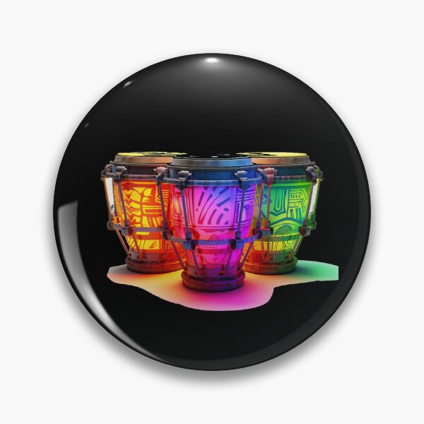 Item preview, African Drum Art in Neon Colors (Series 4) designed and sold by MugsNstuff Live Love Create!.