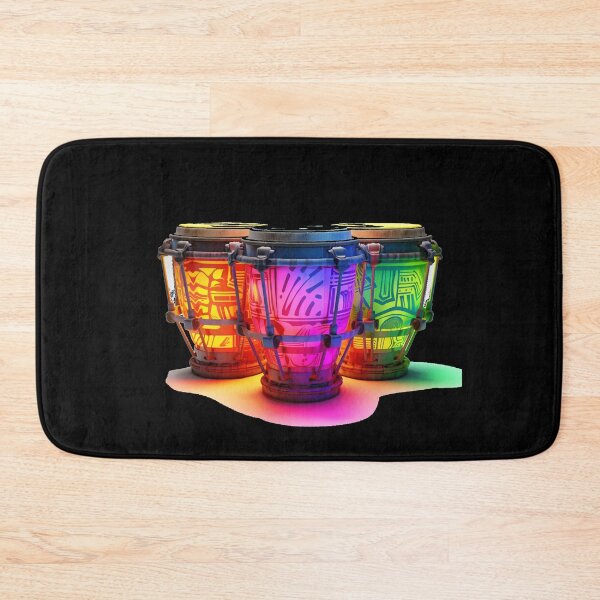 Item preview, African Drum Art in Neon Colors (Series 4) designed and sold by MugsNstuff Live Love Create!.