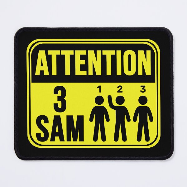 Artikelvorschau, 3 Sam Lustiger Humor für Erwachsene entworfen und verkauft von MarkMySign.