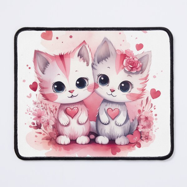 Item preview, Cute Valentine's Day Cat - Selection 2 designed and sold by ArtsyChaosArt.