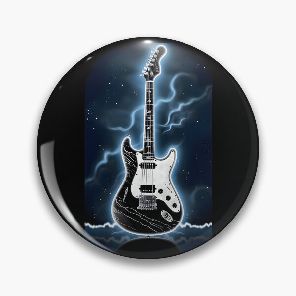 Artikelvorschau, Riffs in the Storm: E-Gitarre entworfen und verkauft von Melodic-Designs.