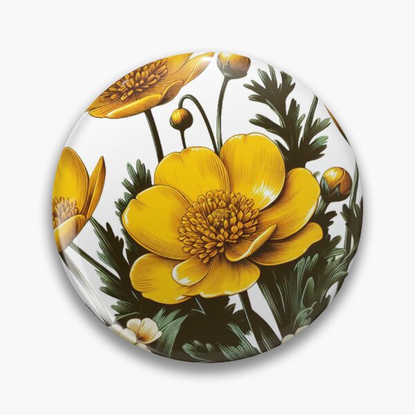 Item preview, Buttercup Yellow Flowers designed and sold by clarkfraser.