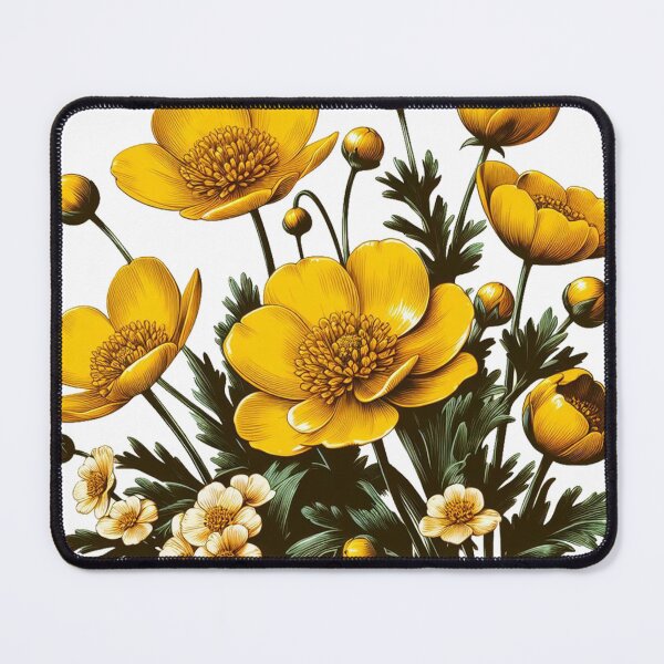 Item preview, Buttercup Yellow Flowers designed and sold by clarkfraser.