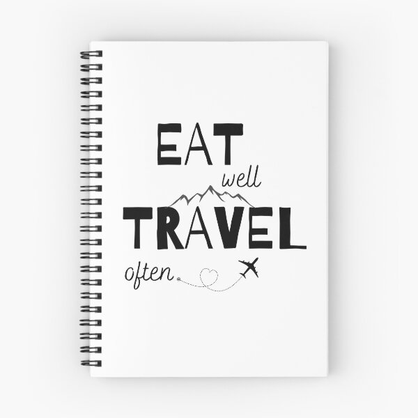 Item preview, Eat Well, Travel Often designed and sold by Inspirely.