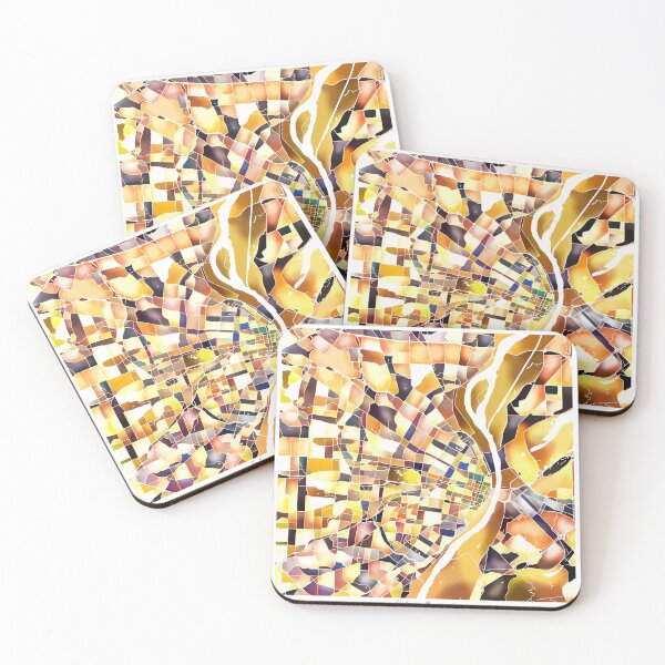 Item preview, St. Louis Missouri City Map - Golden Yellow designed and sold by StylishStacks.
