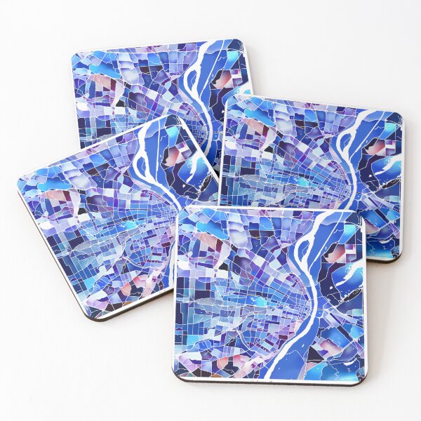 Item preview, St. Louis Missouri City Map - Marine Blue designed and sold by StylishStacks.