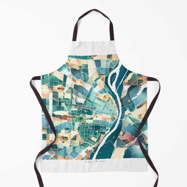 Item preview, St. Louis Missouri City Map - Lush Green designed and sold by StylishStacks.