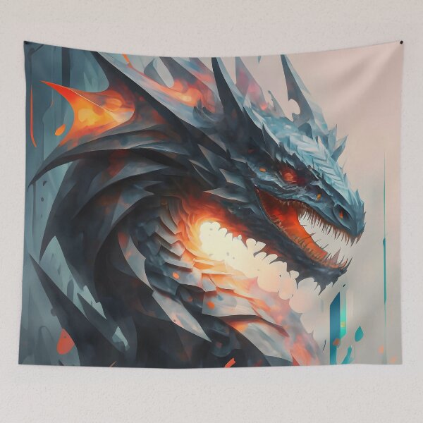 Item preview, Shardstorm Fury, Geometric Dragon Art designed and sold by DragonRealms.