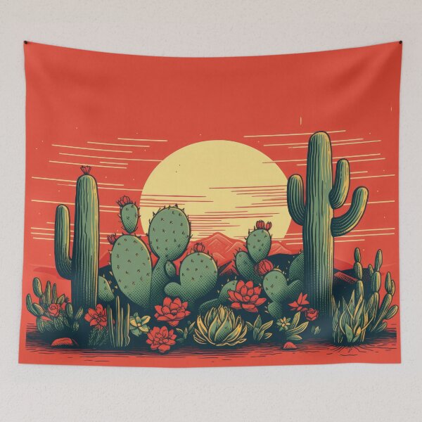 Item preview, wild cacti, western, desert, Arizona, prairie designed and sold by Mauswohn.