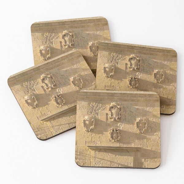 Item preview, Knights of Malta Legacy - Four Coats of Arms Weathered by the Centuries designed and sold by Georgia Mizuleva.