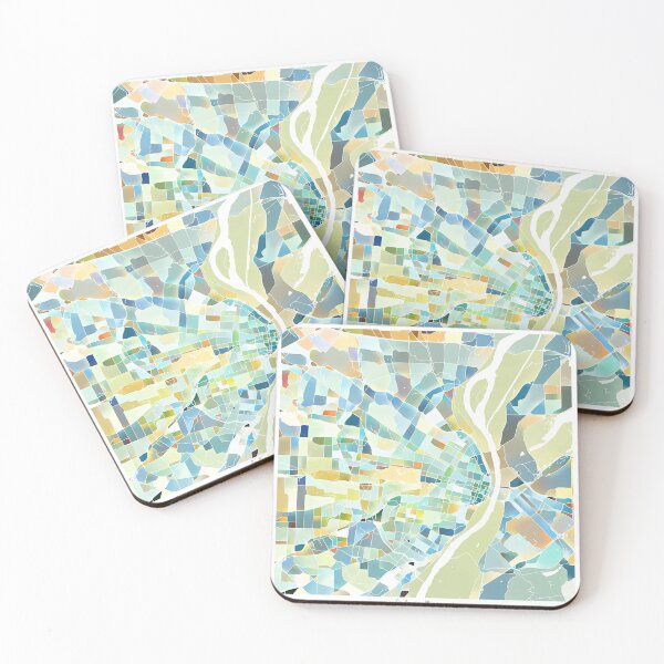 Item preview, St. Louis Missouri City Map - Pastel Color Scheme designed and sold by StylishStacks.