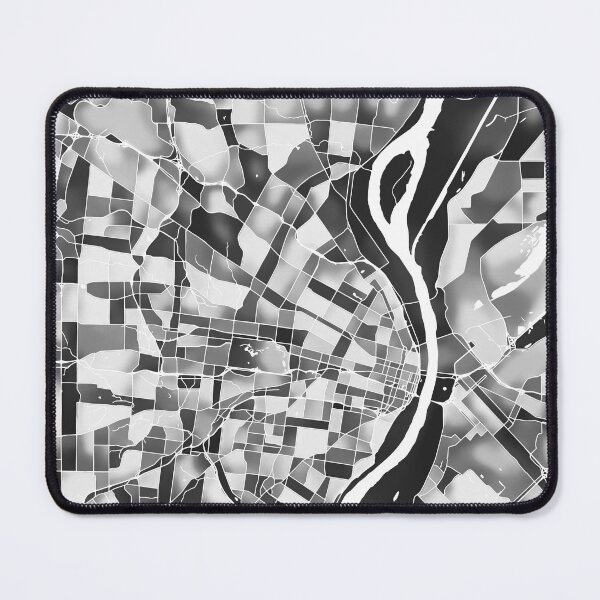 Item preview, St. Louis Missouri City Map - Black and White Monochrome designed and sold by StylishStacks.