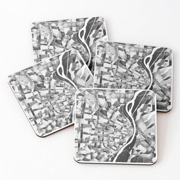 Item preview, St. Louis Missouri City Map - Black and White Monochrome designed and sold by StylishStacks.
