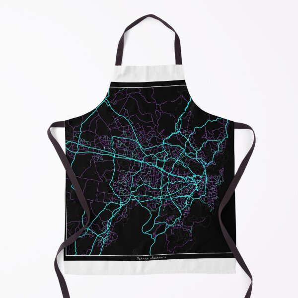 Item preview, Sydney Australia City Map - Neon Fantasy designed and sold by StylishStacks.